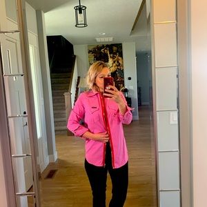 Pink Jean Jacket Shirt